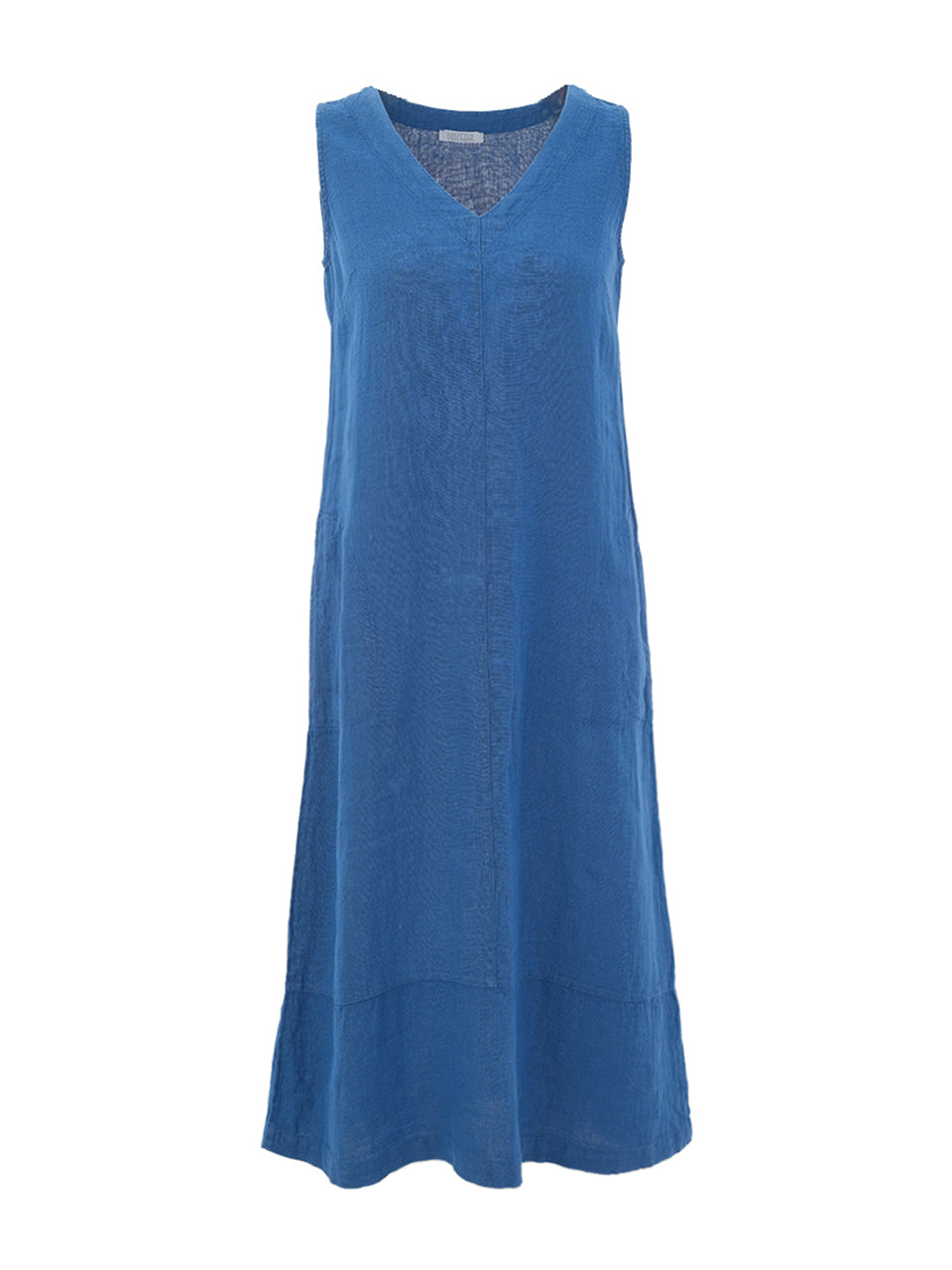Dolcezza Light Blue Linen Dress 26223