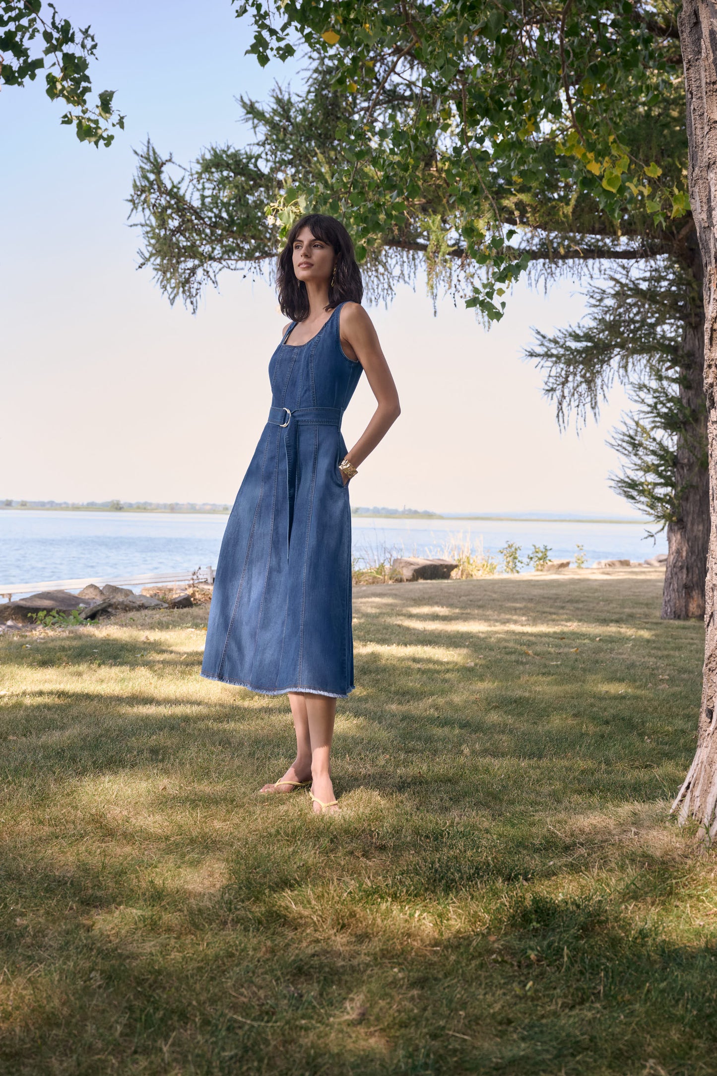 Joseph Ribkoff Denim Long Dress 262901