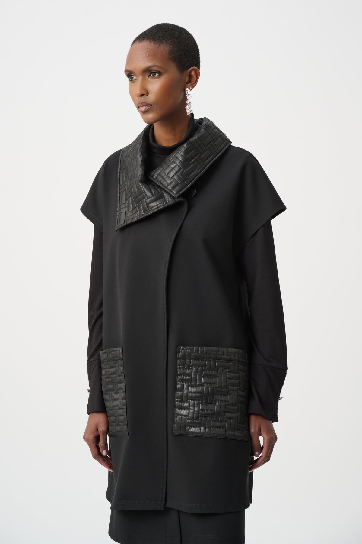 Joseph Ribkoff Black Long Gilet 263059