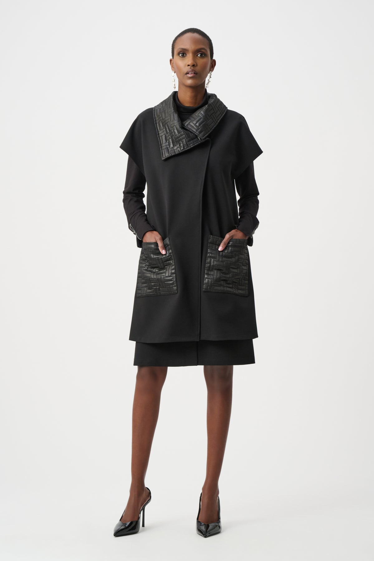 Joseph Ribkoff Black Long Gilet 263059