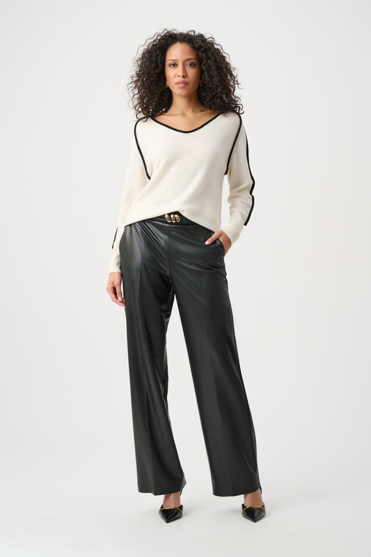 Joseph Ribkoff Pleather Trousers 263063