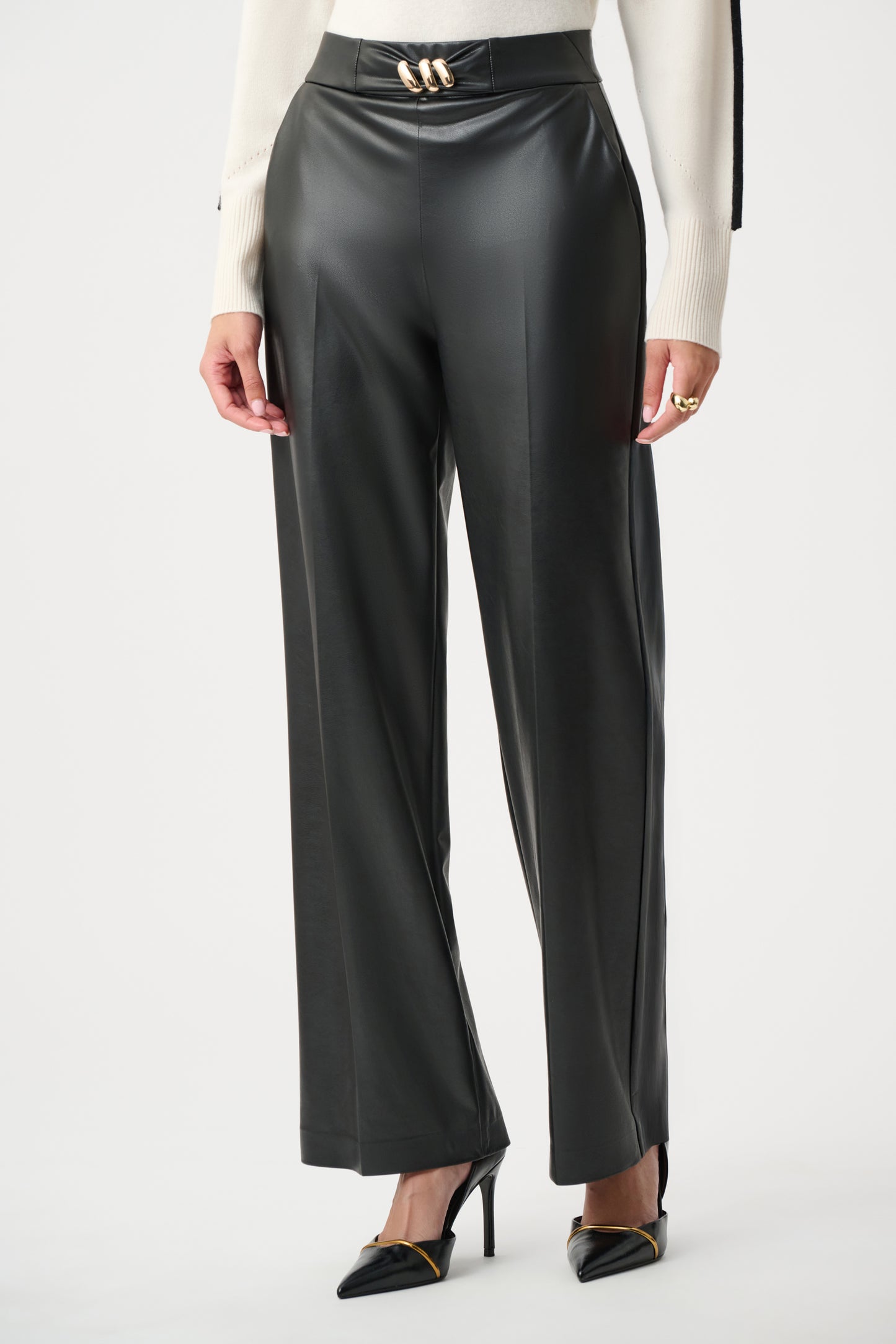 Joseph Ribkoff Pleather Trousers 263063