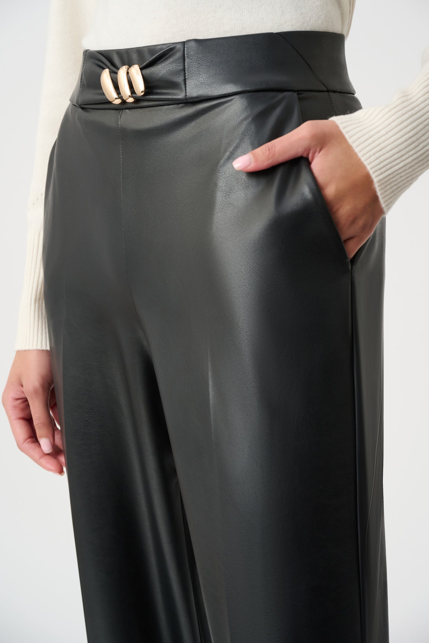 Joseph Ribkoff Pleather Trousers 263063