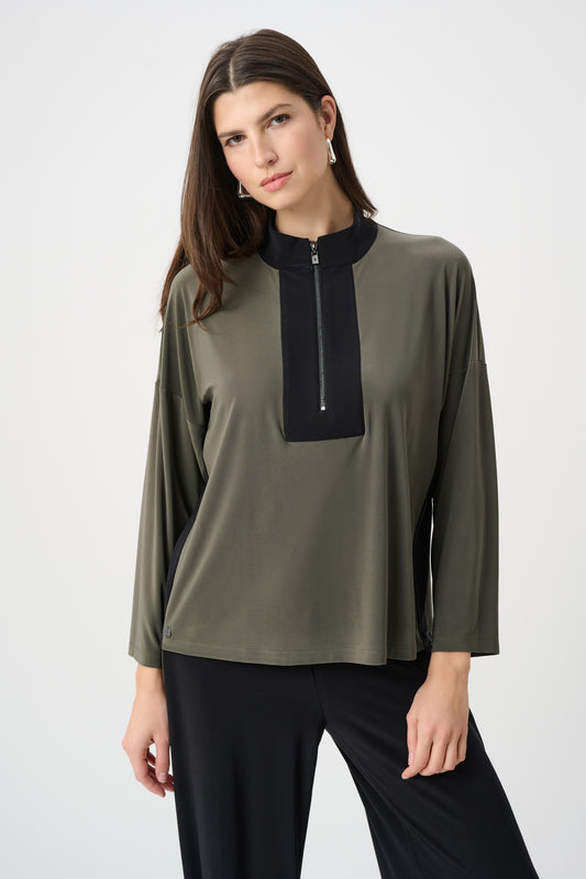 Joseph Ribkoff Avocado Top 263606