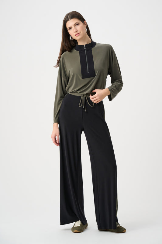Joseph Ribkoff Avo/Blk Trousers 263607