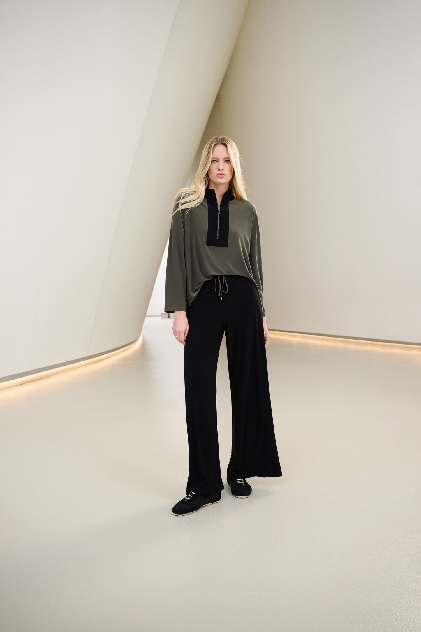 Joseph Ribkoff Avo/Blk Trousers 263607