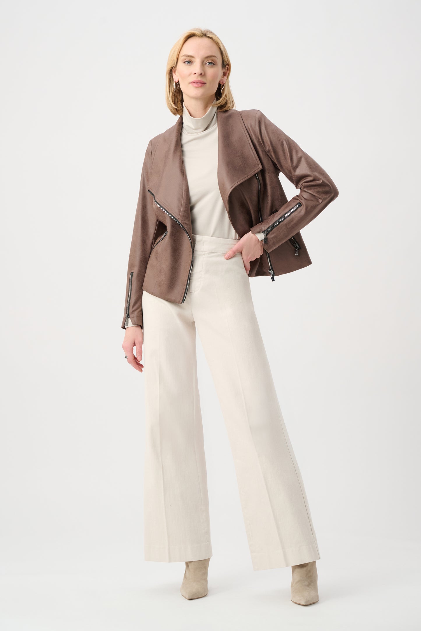 Joseph Ribkoff Mink Zip Jacket 263908
