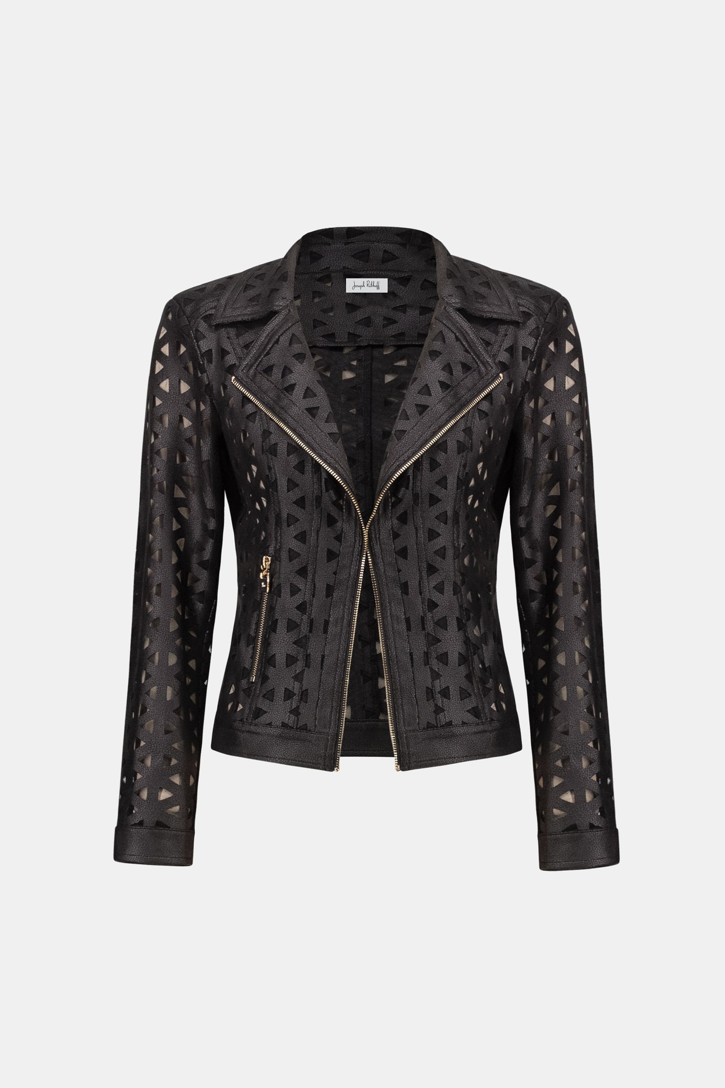 Joseph Ribkoff Black Pleather Jacket 263910