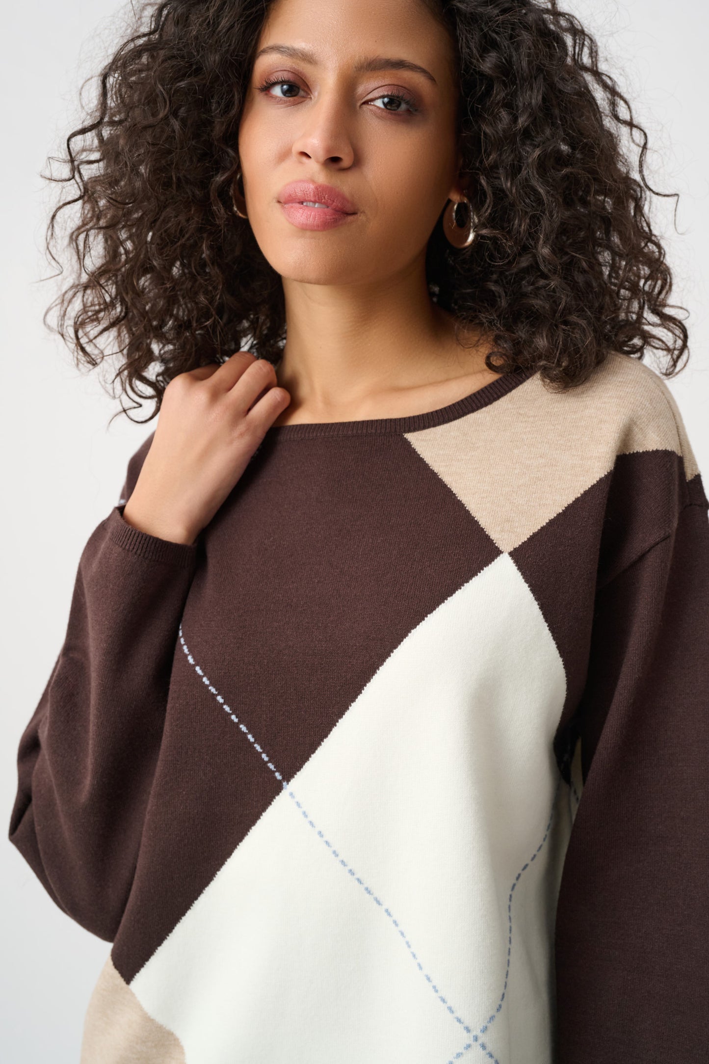 Joseph Ribkoff Check Sweater 263948
