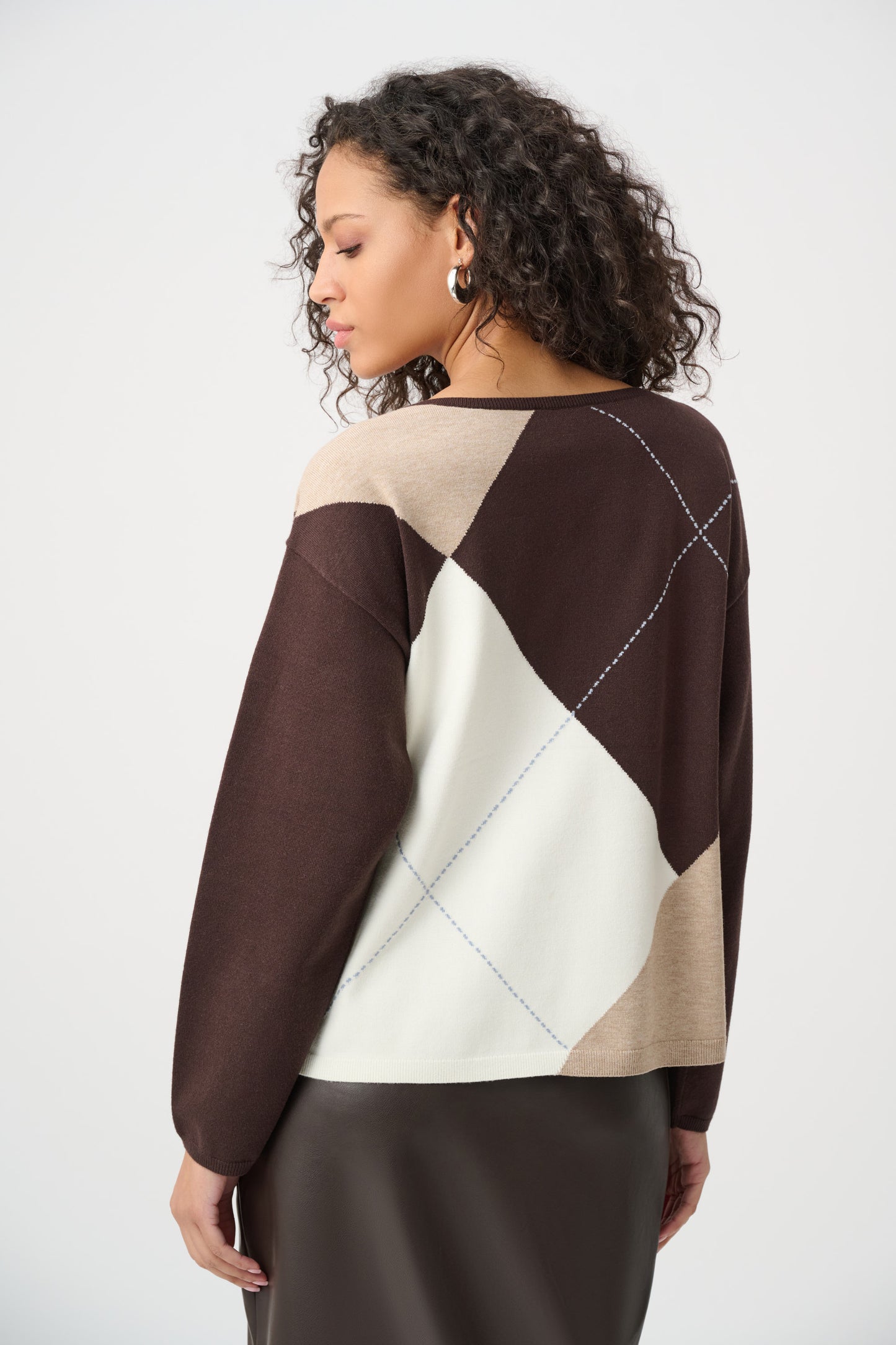 Joseph Ribkoff Check Sweater 263948