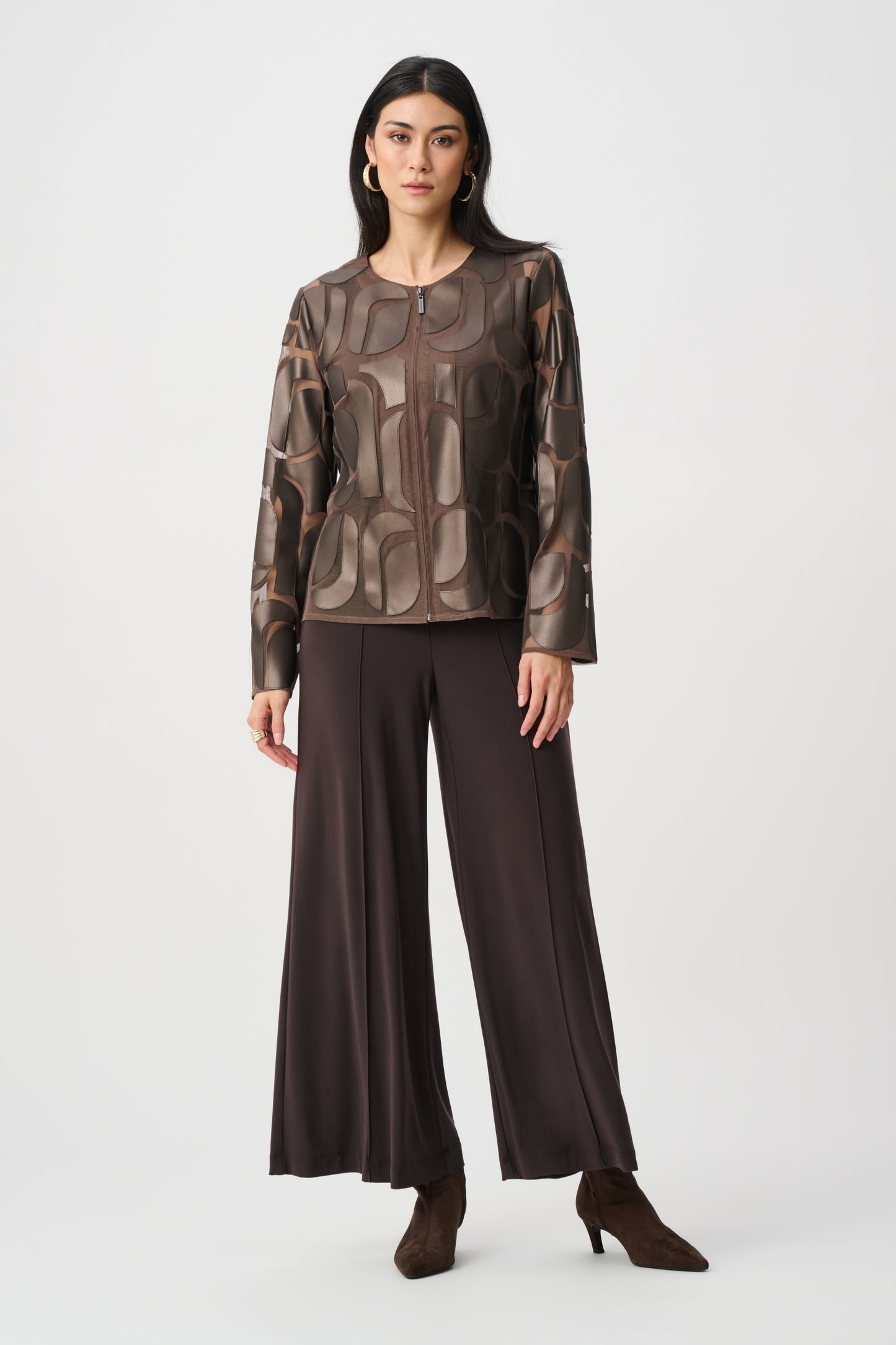 Joseph Ribkoff Bronze Pleather Jacket 263964