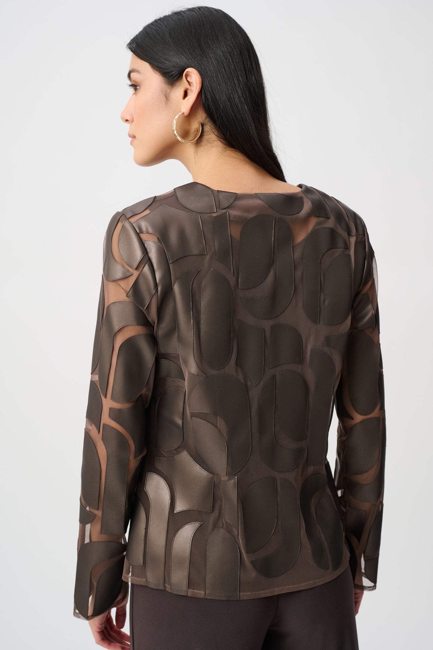Joseph Ribkoff Bronze Pleather Jacket 263964
