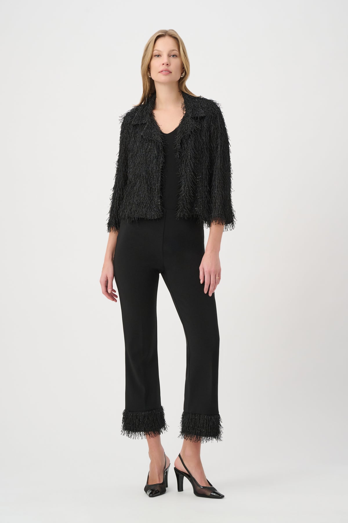 Joseph Ribkoff Fringed Jacket 264128