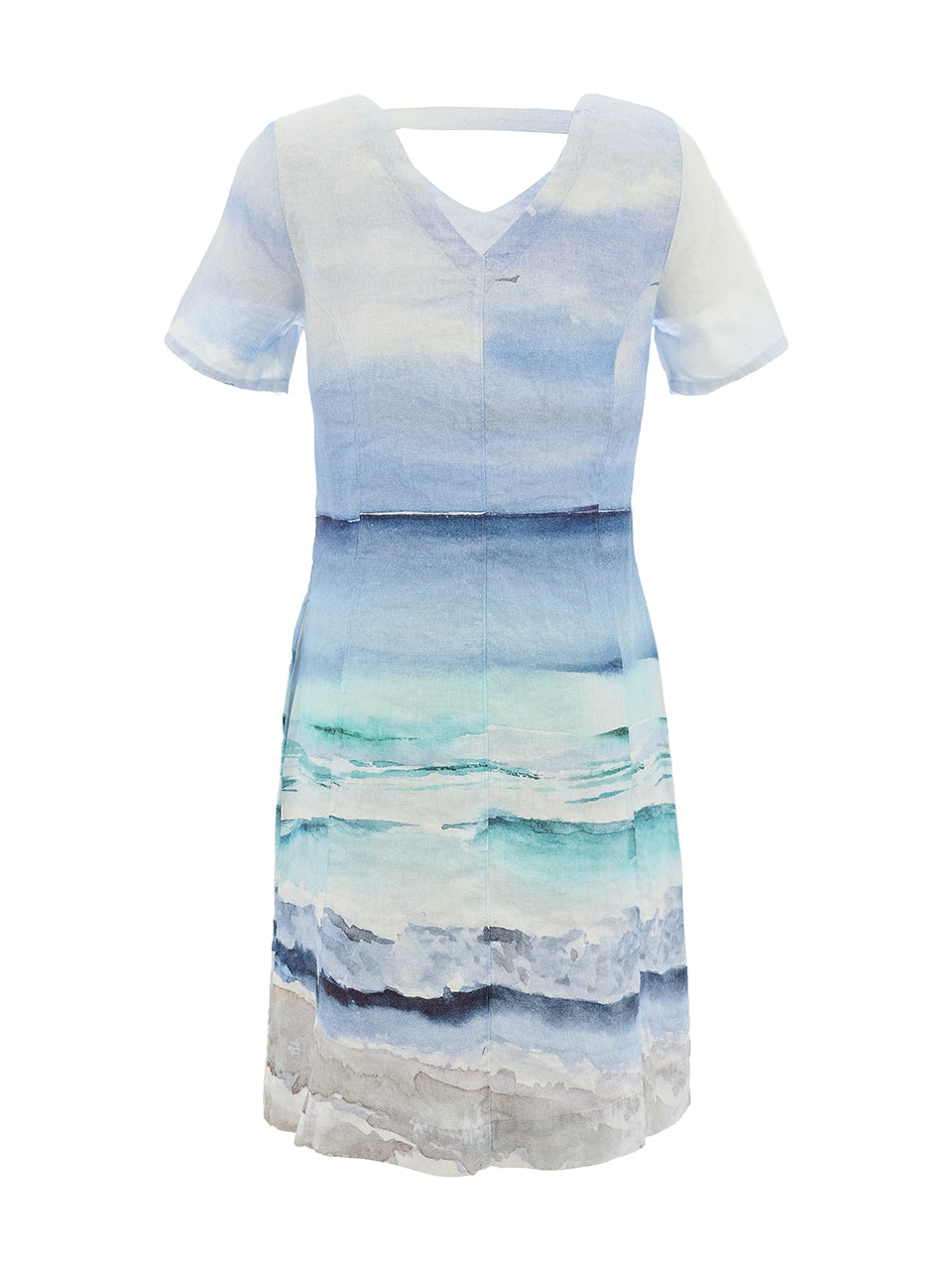 Dolcezza Wave Print Shift Dress 26617