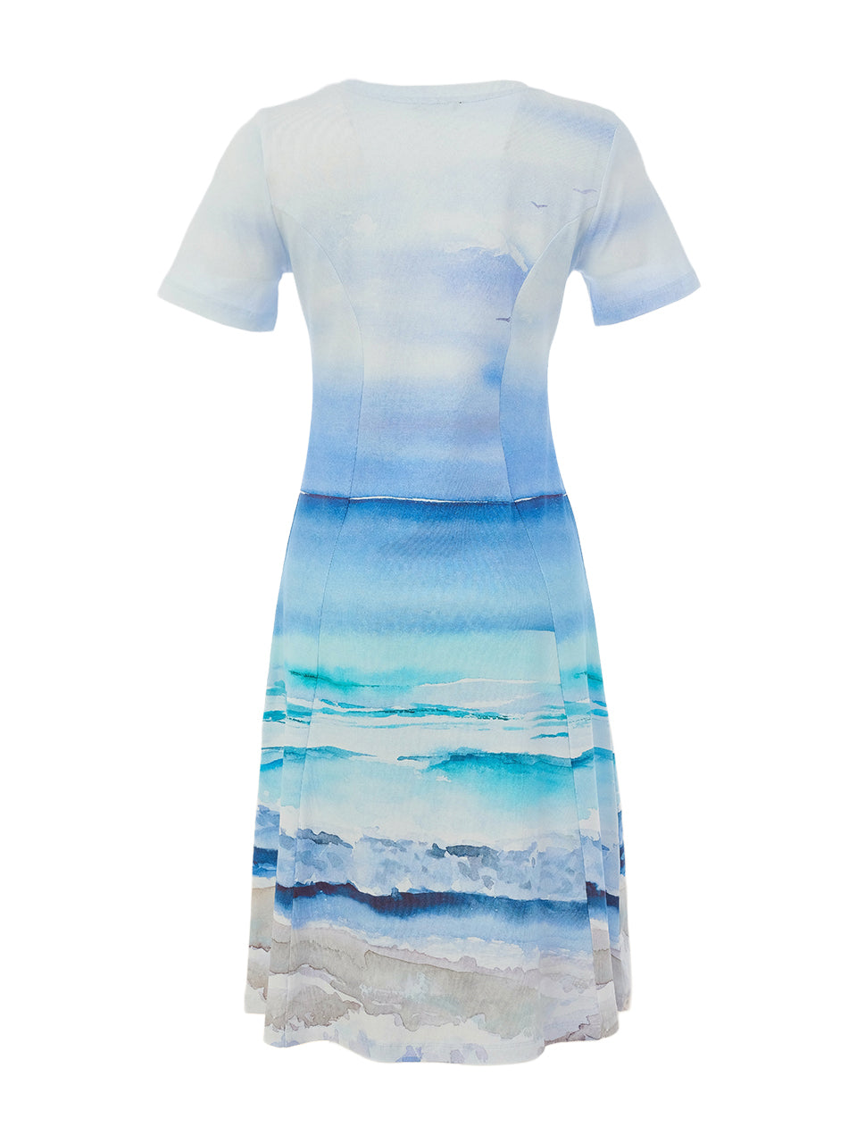 Dolcezza Wave Print A-Line Dress 26633