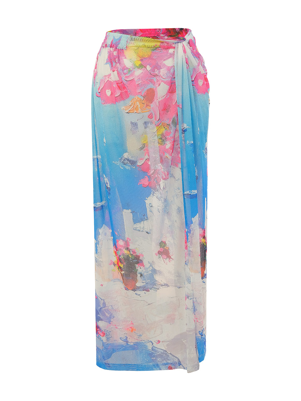 Dolcezza Mykonos Print Mesh Skirt/Dress 26801