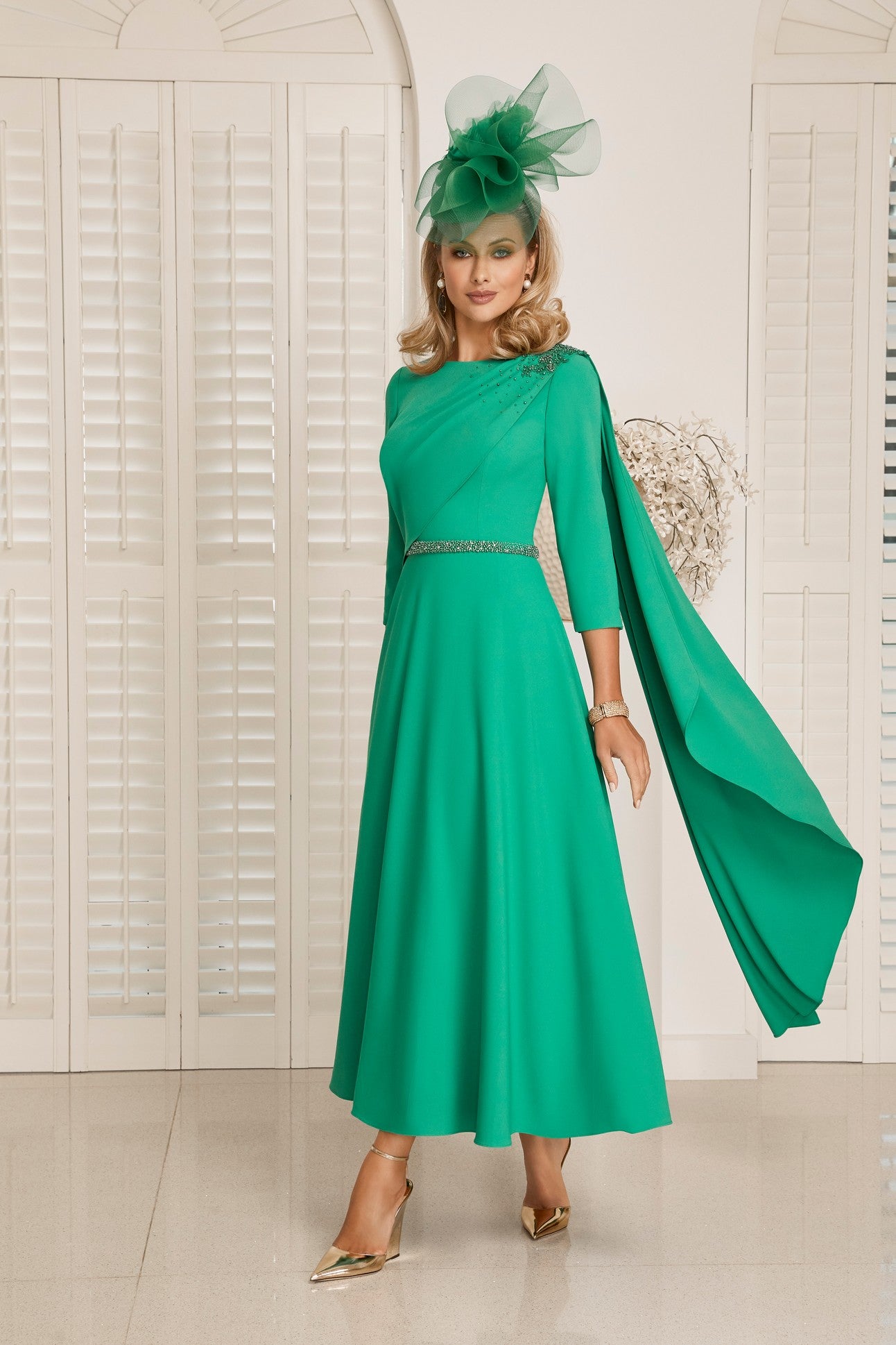 Invitations by Veni Infantino Emerald A-Line Dress