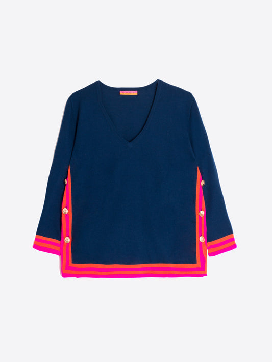 Vilagallo Navy Sweater