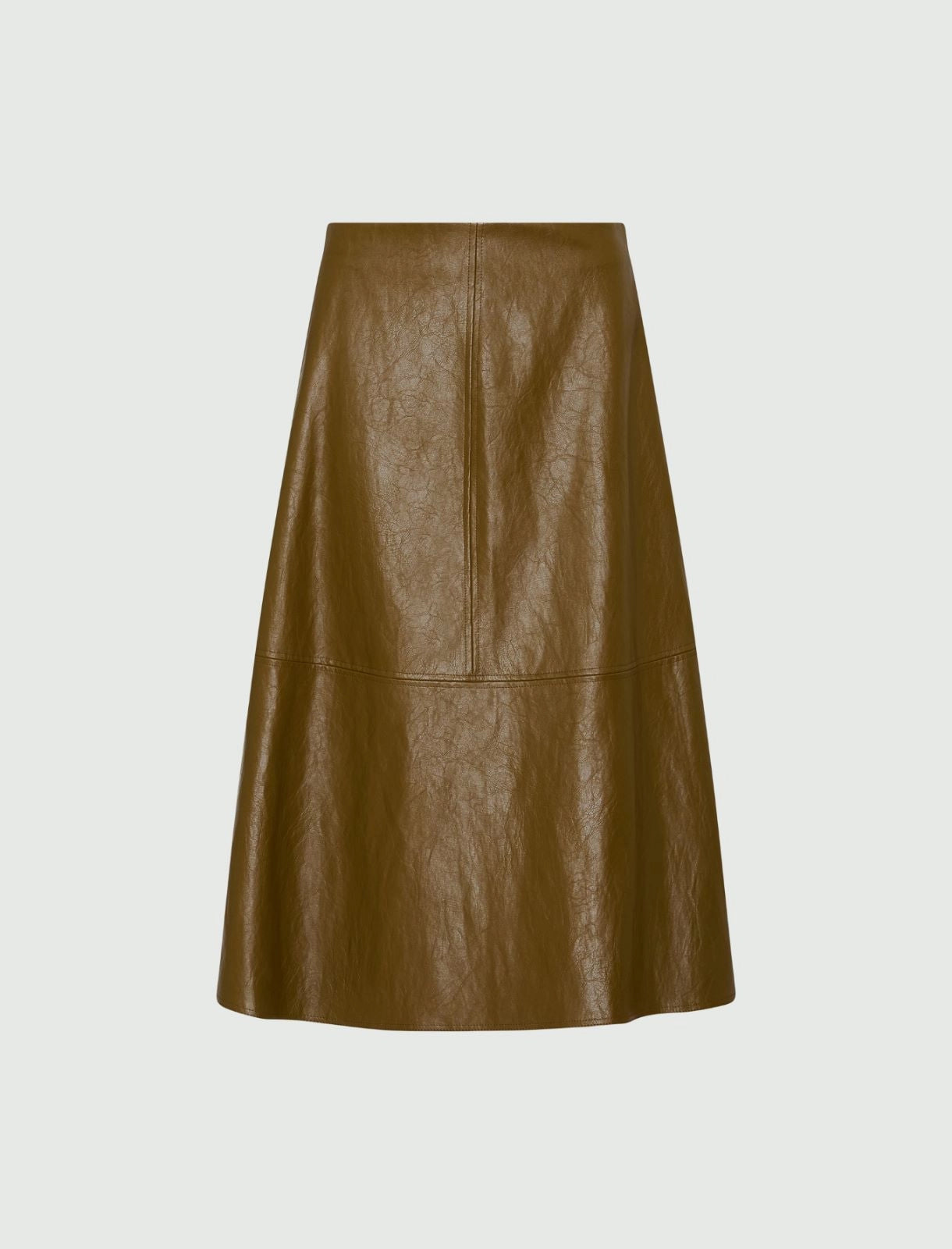 Marella A-Line Pleather Skirt