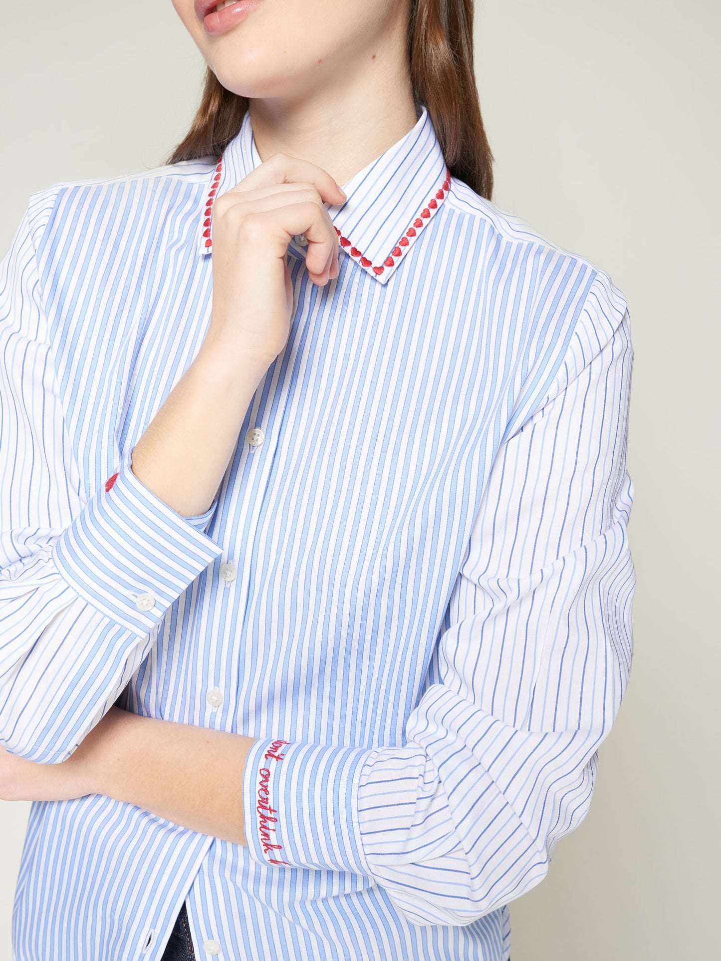 Vilagallo Cotton Stripe Shirt 32660