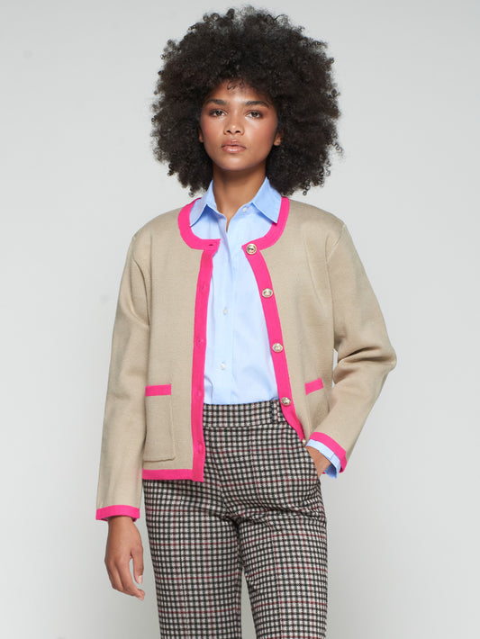 Vilagallo Camel Cardigan 32767
