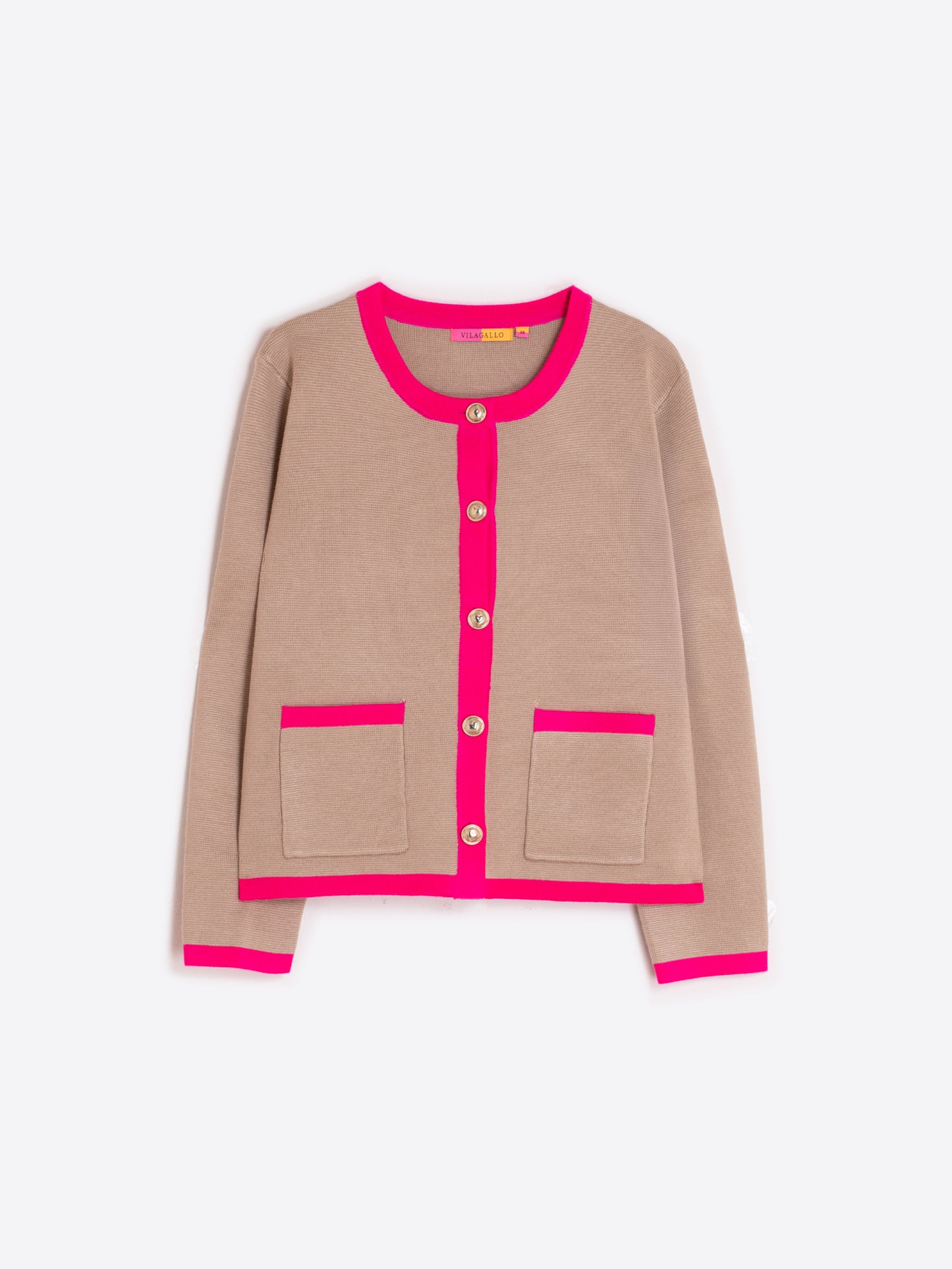 Vilagallo Camel Cardigan 32767