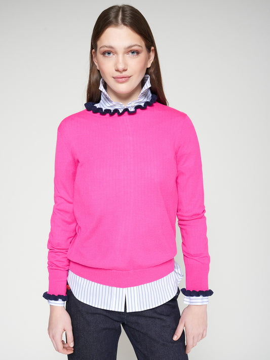 Vilagallo Ruffle Sweater 32775