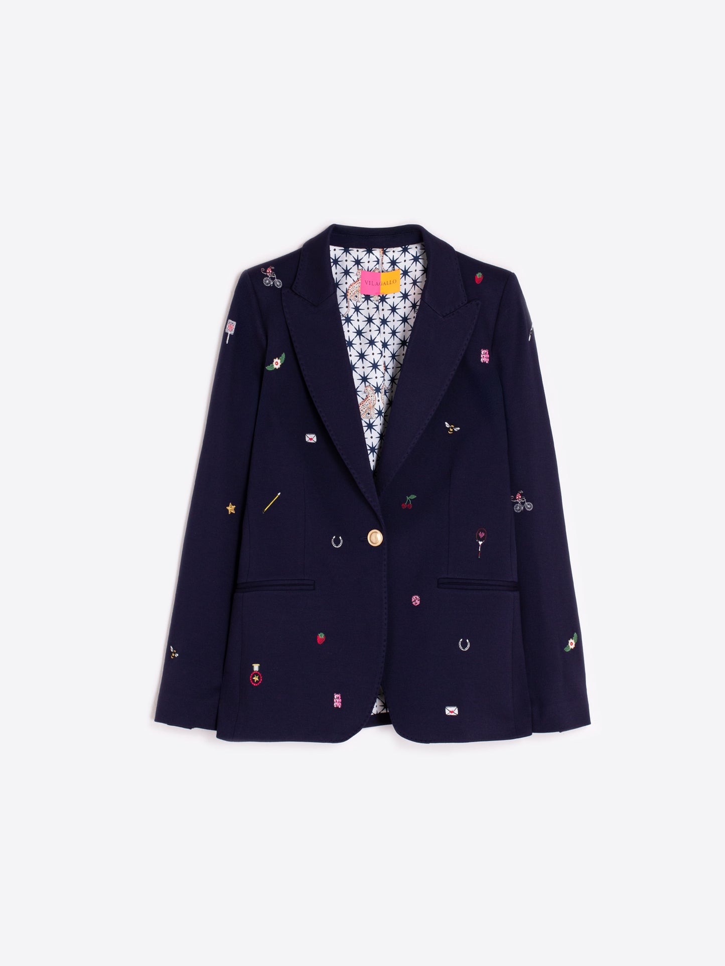 Vilagallo Navy Blazer 32830