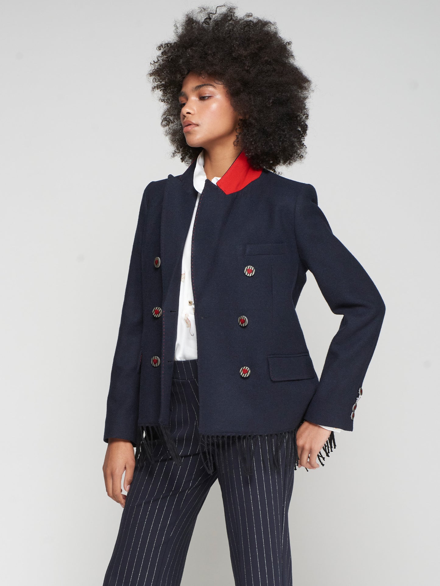 Vilagallo Fringed Jacket 32839