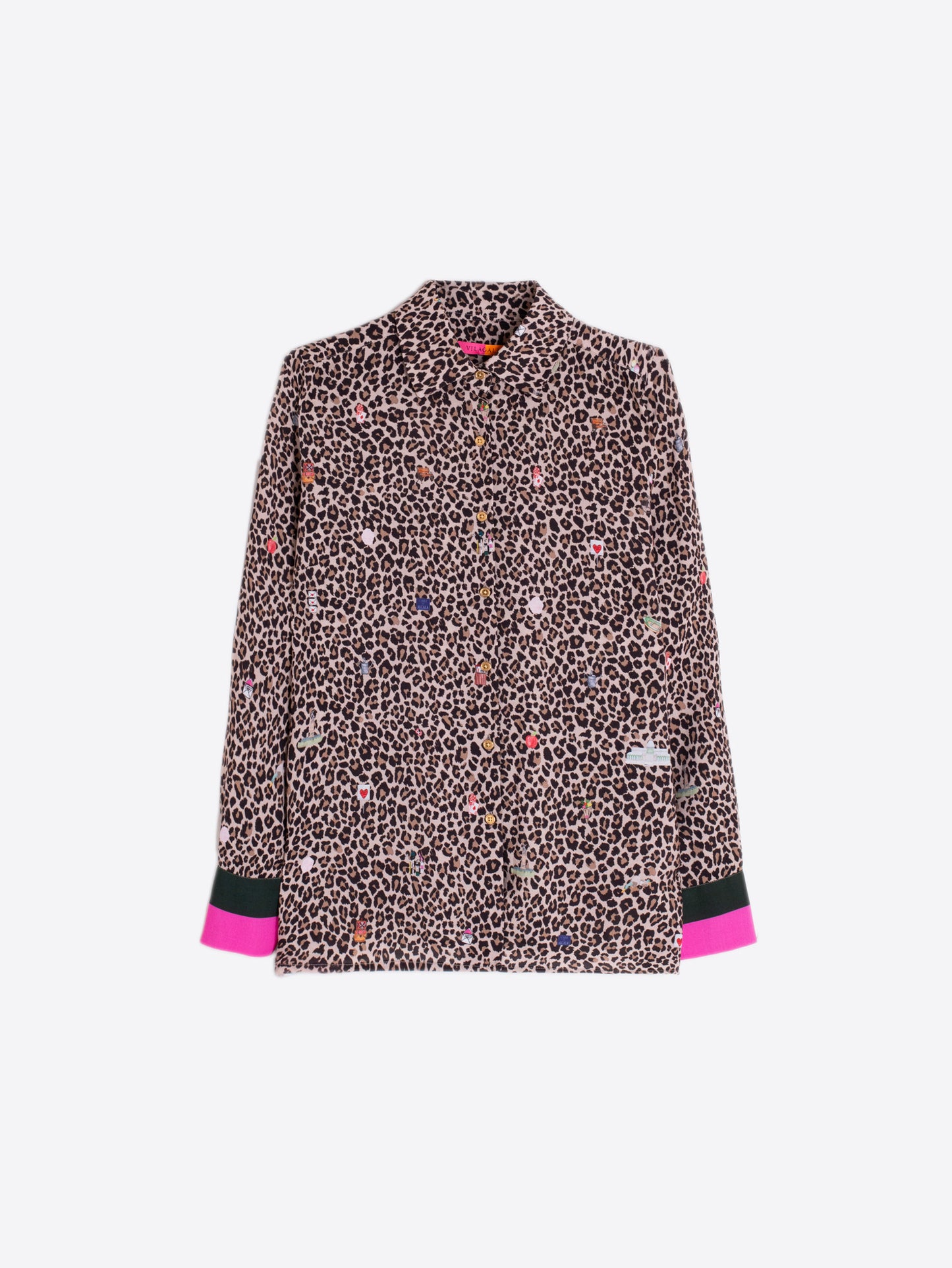 Vilagallo Animal Print Blouse 32932