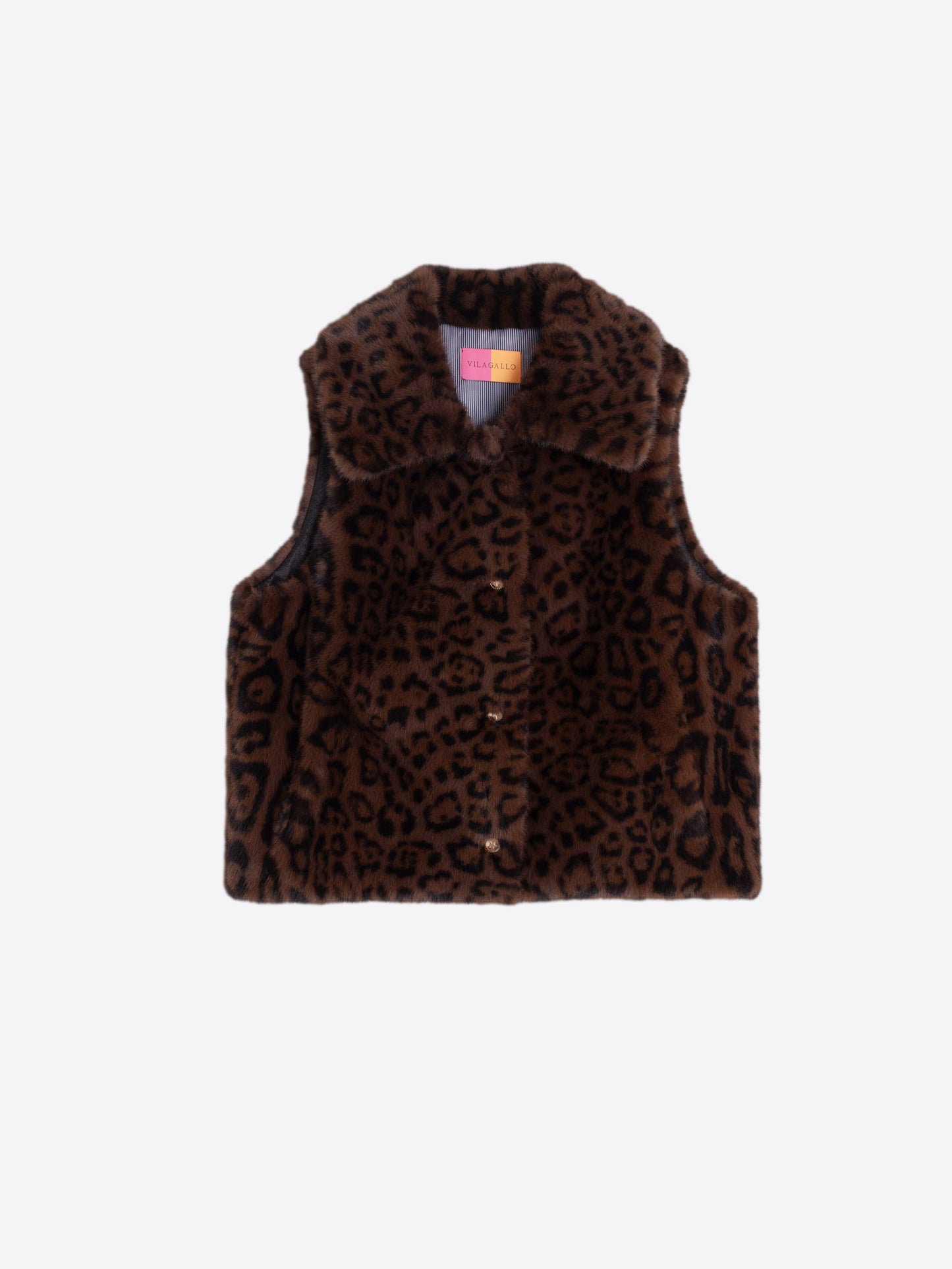 Vilagallo Animal Print Gilet 33765