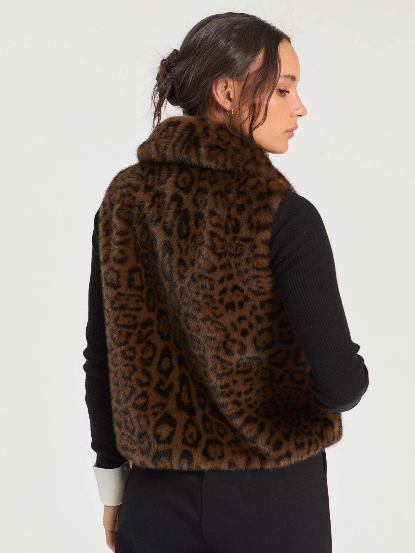 Vilagallo Animal Print Gilet 33765