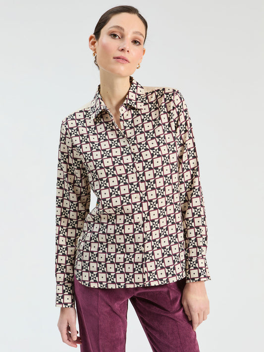 Vilagallo Geo Print Shirt 34093