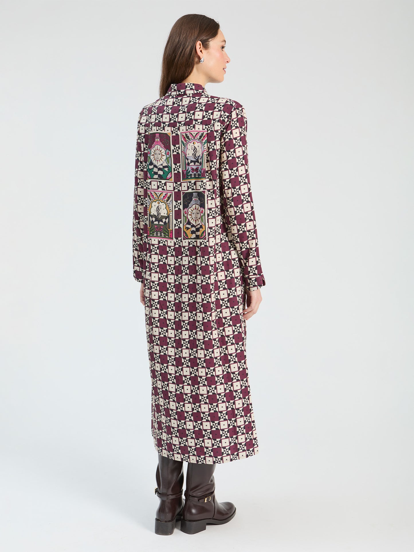 Vilagallo Geo Print Dress 34113