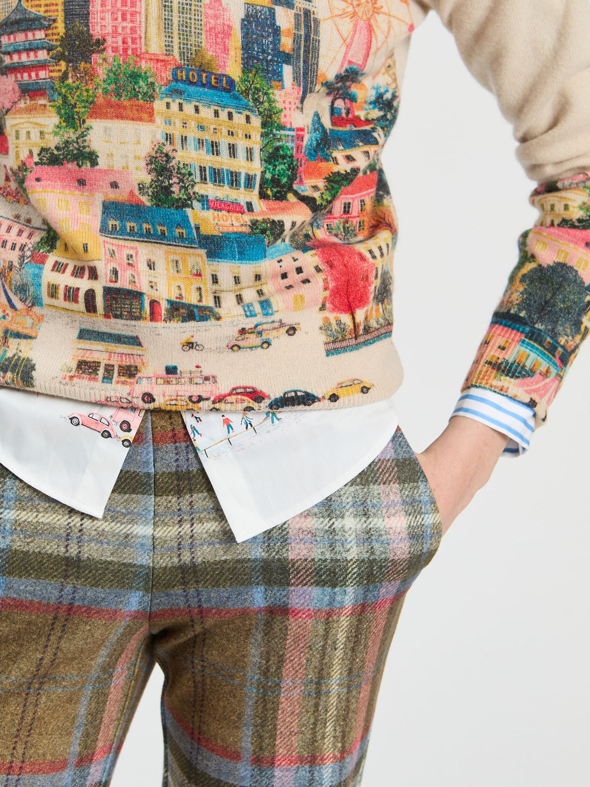 Vilagallo Multi City Sweater 34134