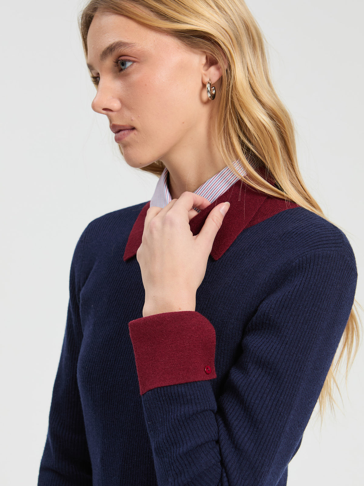 Vilagallo Mock Shirt Sweater 34149