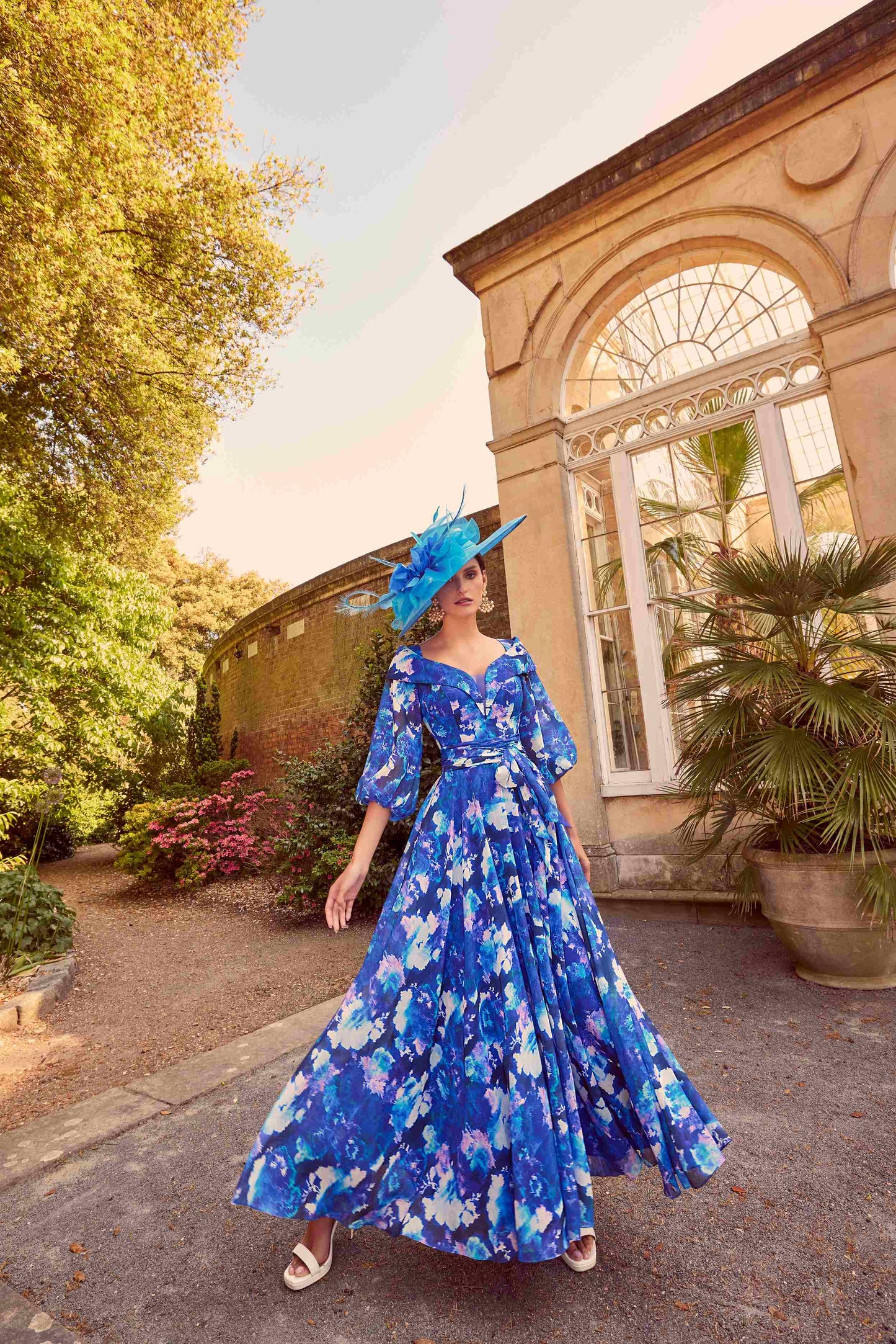 Invitations by Veni Infantino Royal Blue Georgette Dress 36027