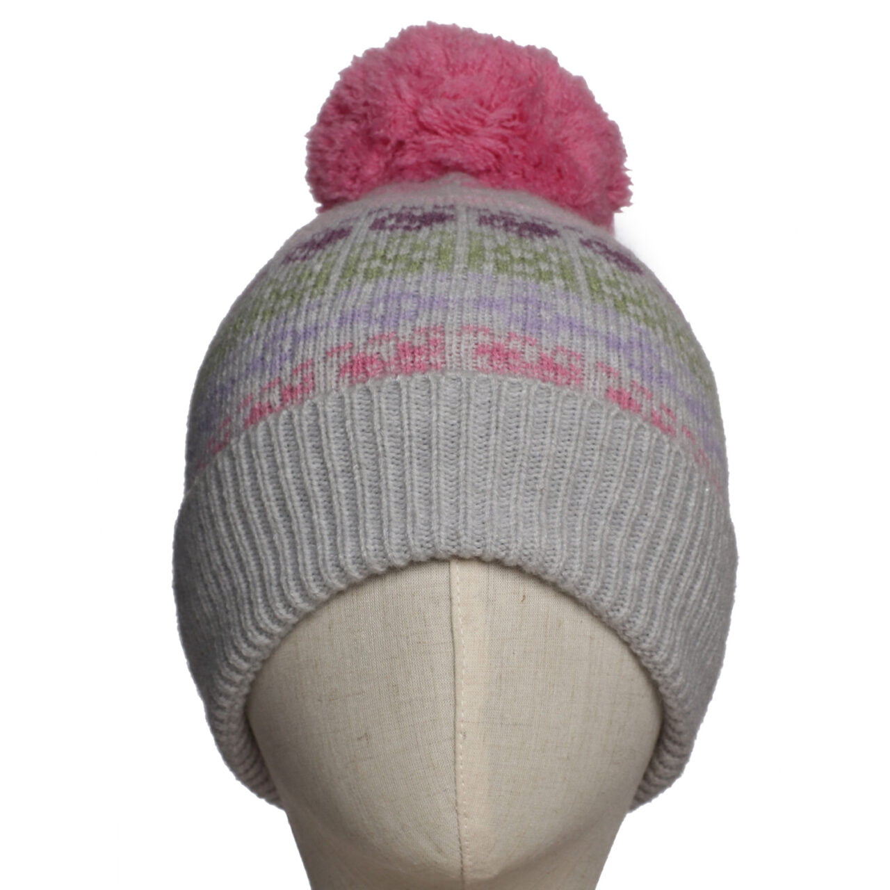 Zelly Pink Nordic Knitted Hat