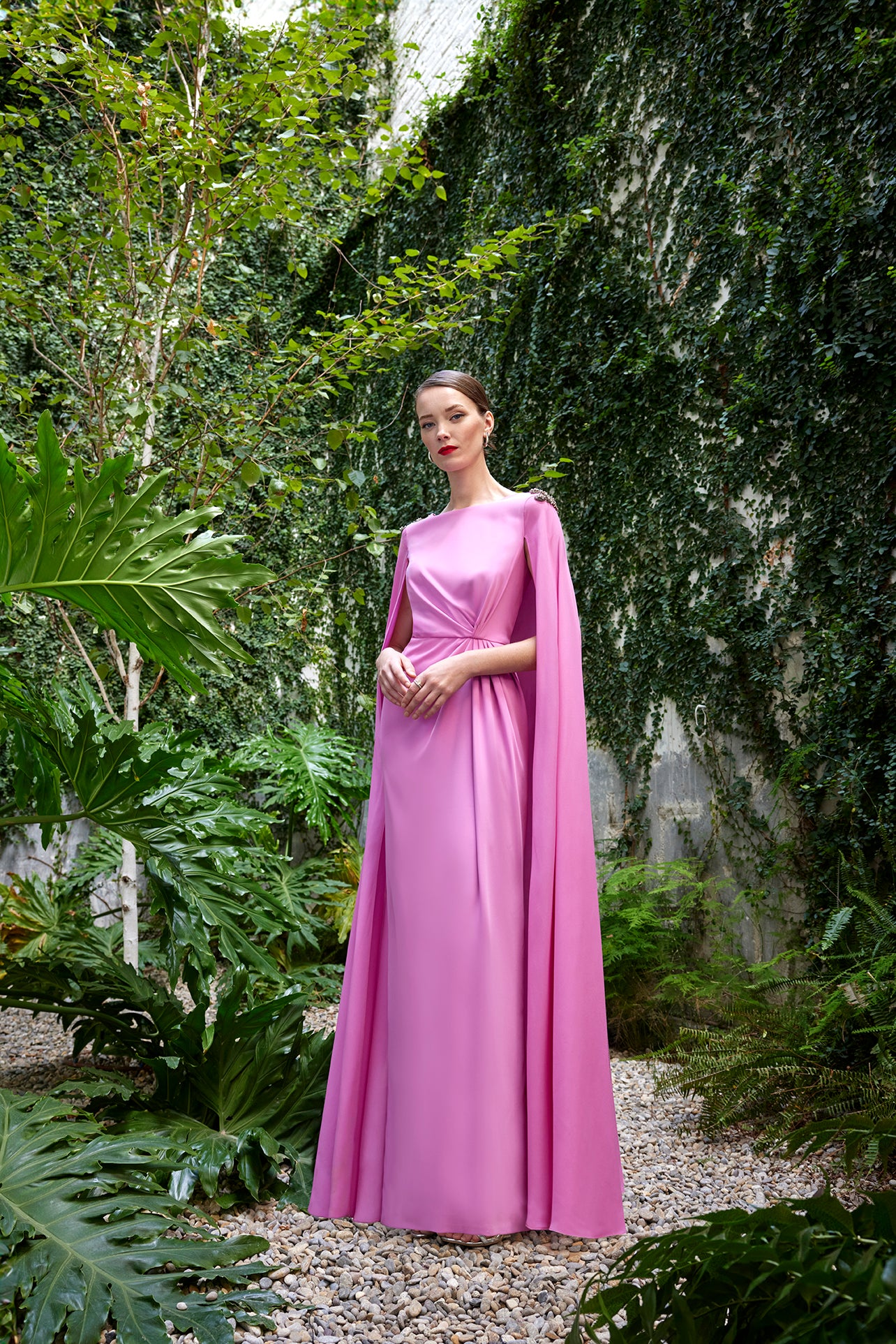 Carla Ruiz Pink Grecian Dress 50518