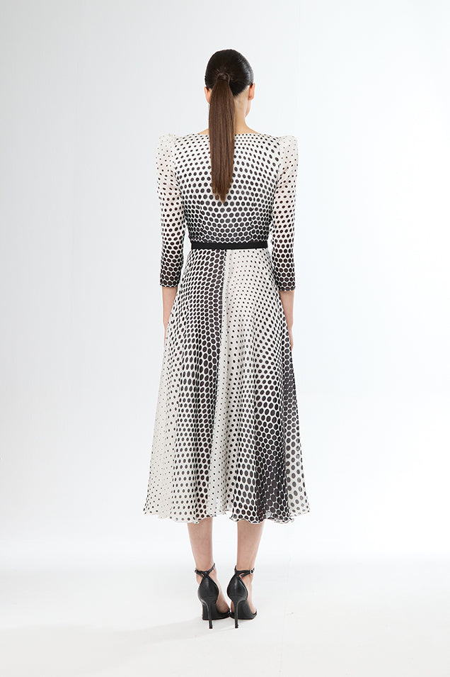 Carla Ruiz Spot Georgette Dress 51652