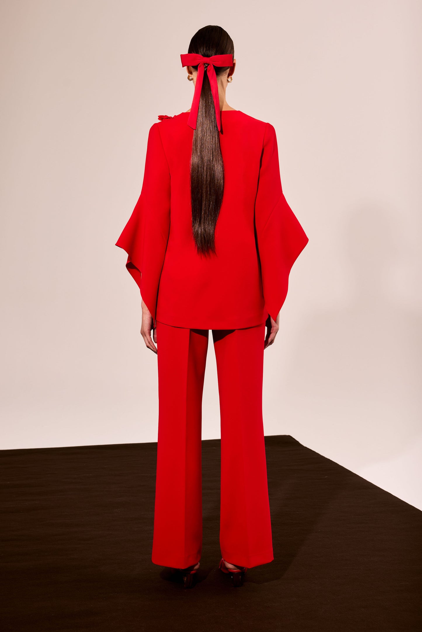 Carla Ruiz Red Trouser Suit 52004