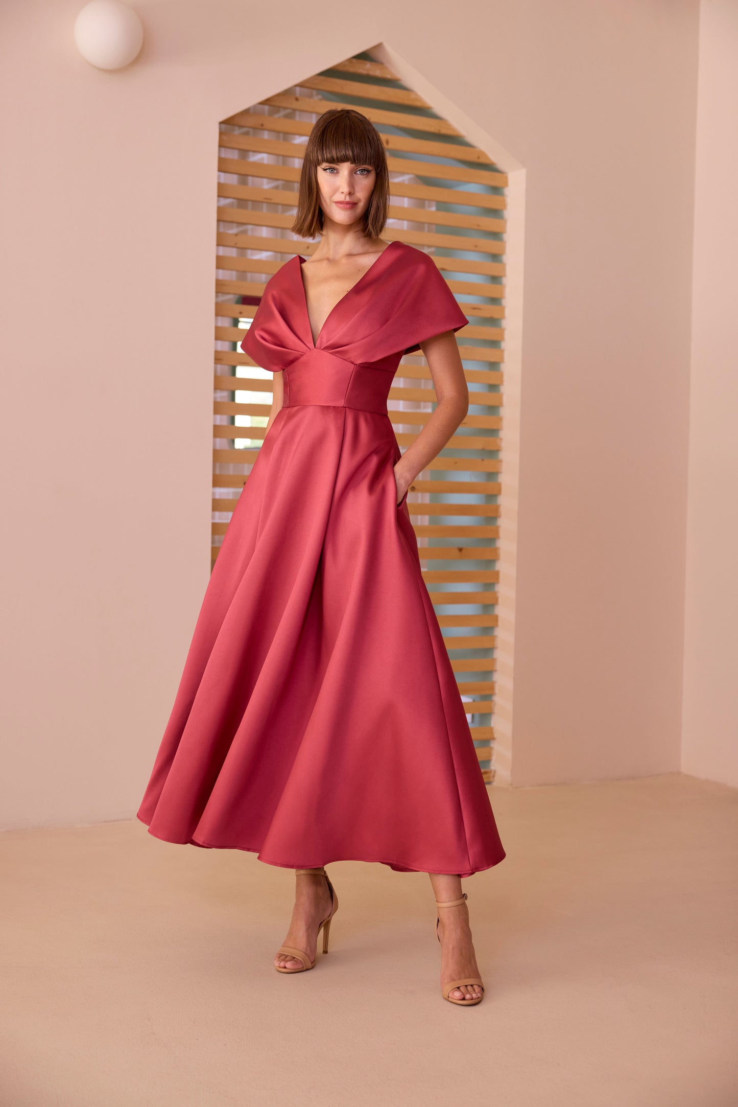 Carla Ruiz Taffeta Dress 52-624