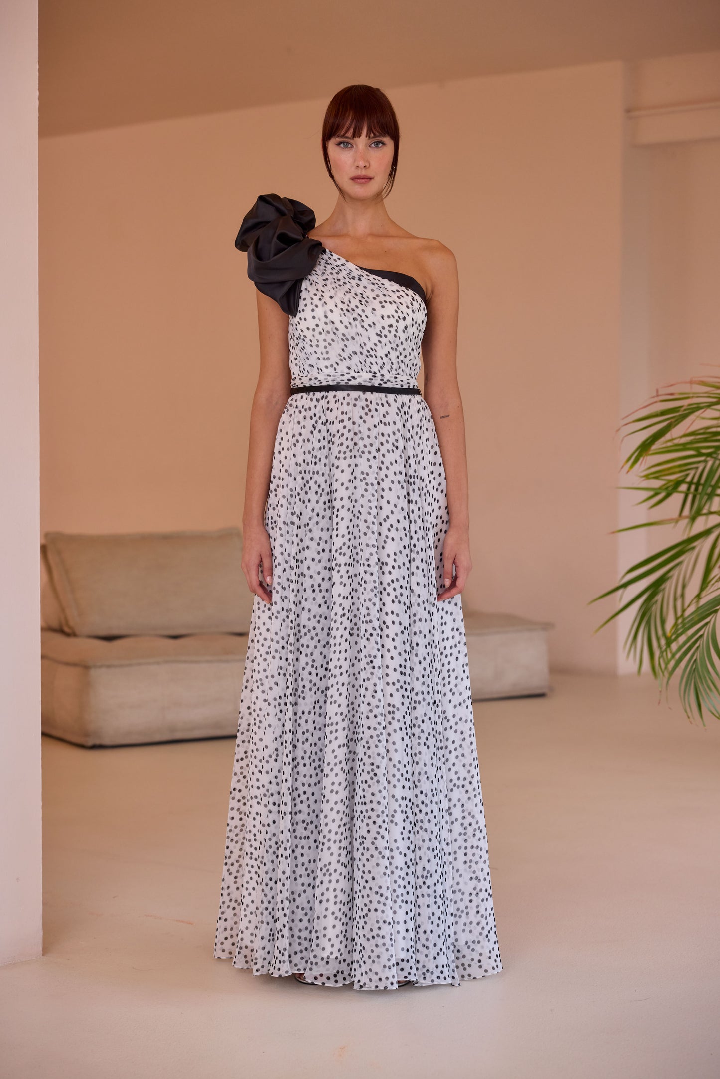 Coming Soon - Carla Ruiz Polka Dot Dress 52-709