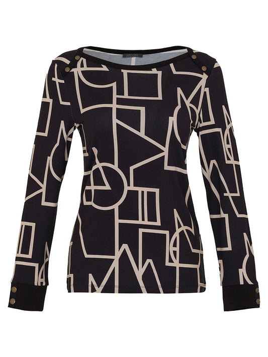Dolcezza Geometric Print T-Shirt