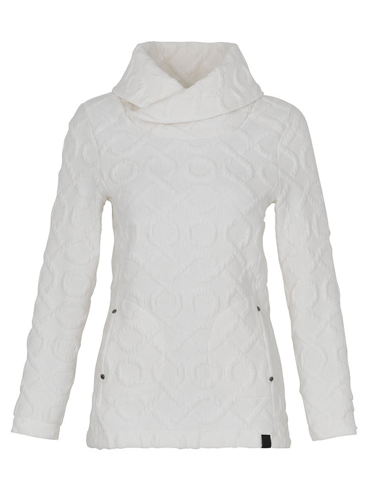 Dolcezza Off White Waffle Textured Top