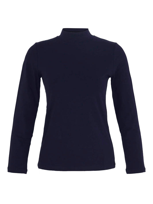 Dolcezza Navy Turtle Neck T-Shirt
