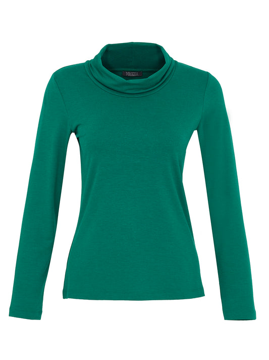 Dolcezza Jade Cowl Neck T-Shirt