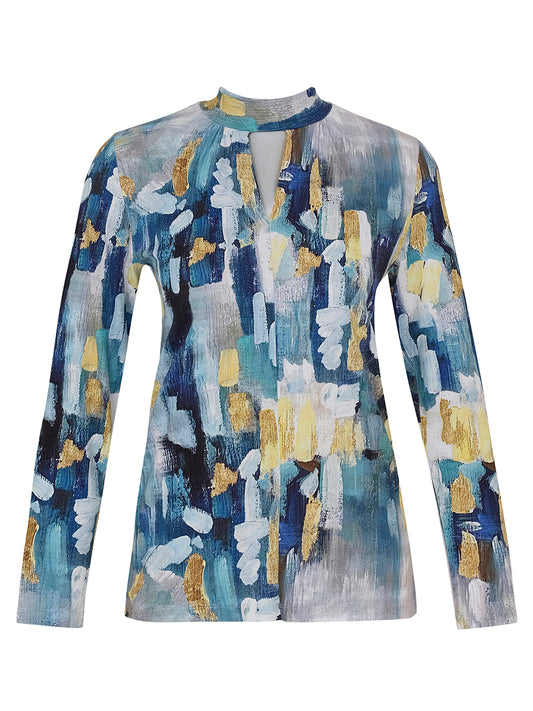 Dolcezza Abstract Paint Print T-Shirt