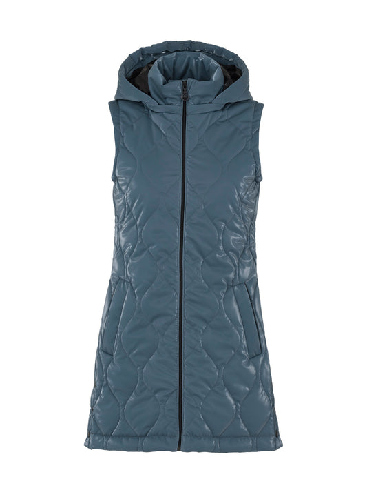 Dolcezza Metallic Wet Look Gilet