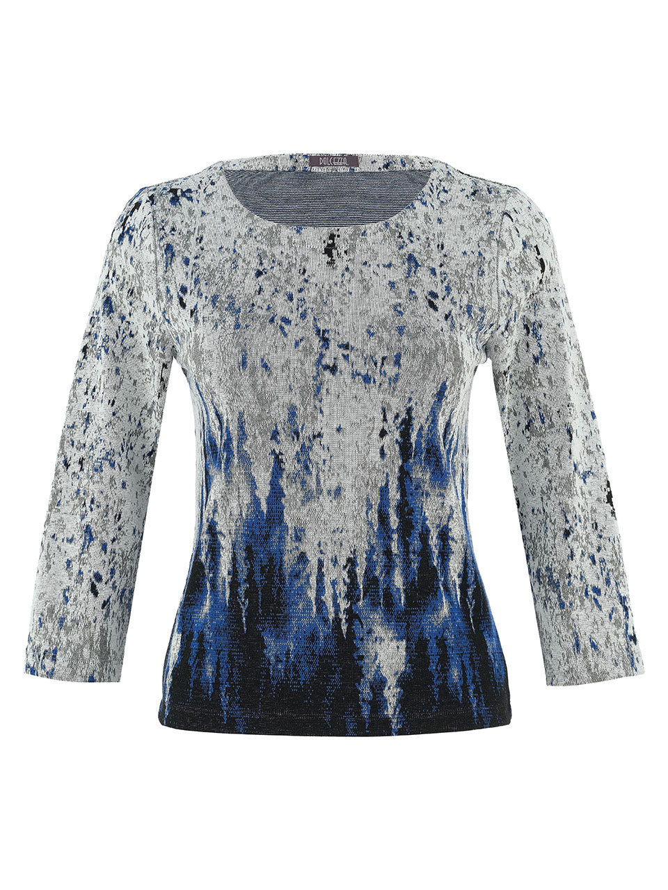 Dolcezza Silver/Blue Scoop Top 75130